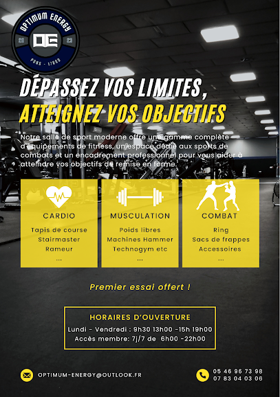 Optimum Energy Salle De Sport A Pons Salle De Gym & Fitness à Pons